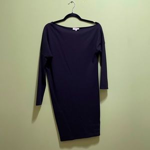 Black off the shoulder dress. Slack shoulder and tight at the bottom